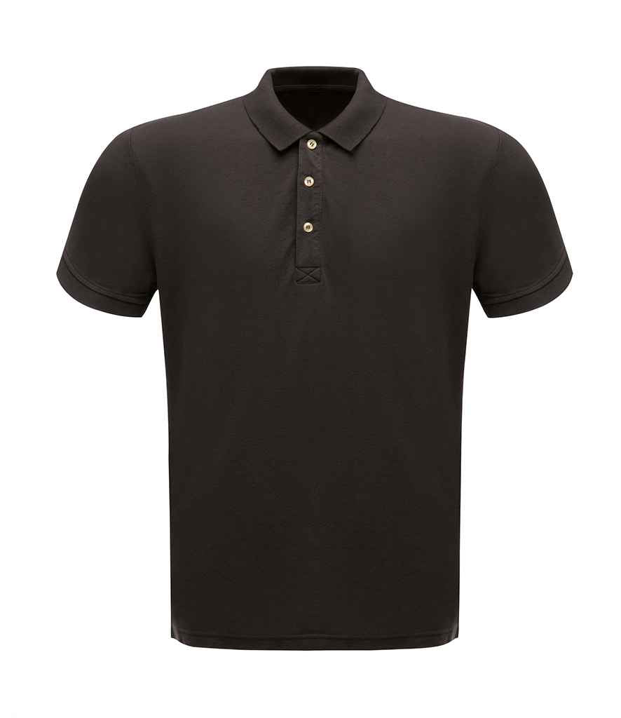 Regatta Classic Pique Polo Shirt in Black by Regatta — Custom branded clothing by Print Press, featuring premium embroidery produced in our specialist print lab in the UK.