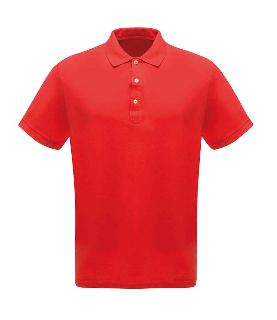 Regatta Classic Pique Polo Shirt in Classic Red by Regatta — Custom branded clothing by Print Press, featuring premium embroidery produced in our specialist print lab in the UK.
