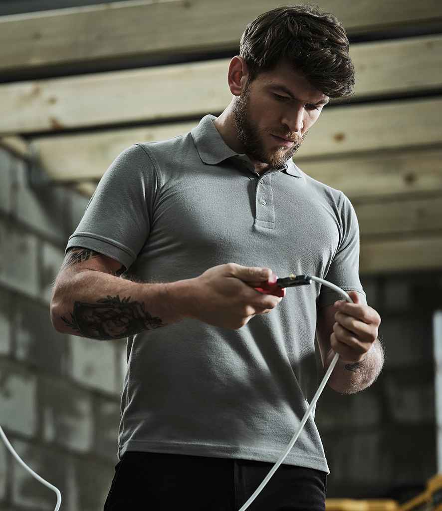 Regatta Classic Pique Polo Shirt in Dark Steel by Regatta — Custom branded clothing by Print Press, featuring premium embroidery produced in our specialist print lab in the UK.