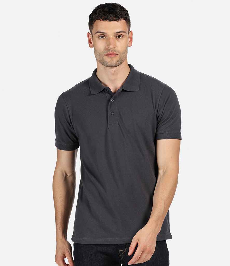 Regatta Classic Pique Polo Shirt in Seal Grey by Regatta — Custom branded clothing by Print Press, featuring premium embroidery produced in our specialist print lab in the UK.