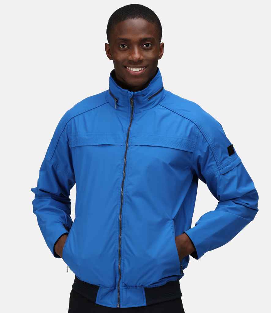 Regatta Finn Waterproof Shell Jacket in Nautical Blue by Regatta — Custom branded clothing by Print Press, featuring premium embroidery produced in our specialist print lab in the UK.