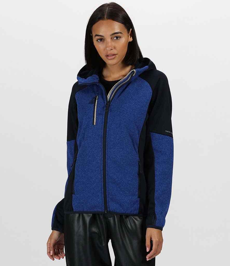 Regatta Ladies X-Pro Coldspring II Fleece Jacket in Oxford Blue Marl Navy by Regatta — Custom branded clothing by Print Press, featuring premium embroidery produced in our specialist print lab in the UK.