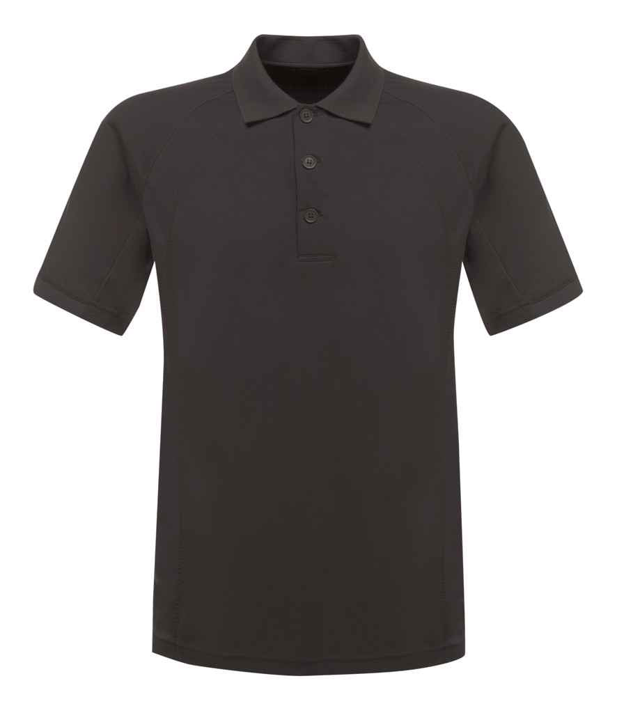 Regatta Coolweave Pique Polo Shirt in Iron by Regatta — Custom branded clothing by Print Press, featuring premium embroidery produced in our specialist print lab in the UK.