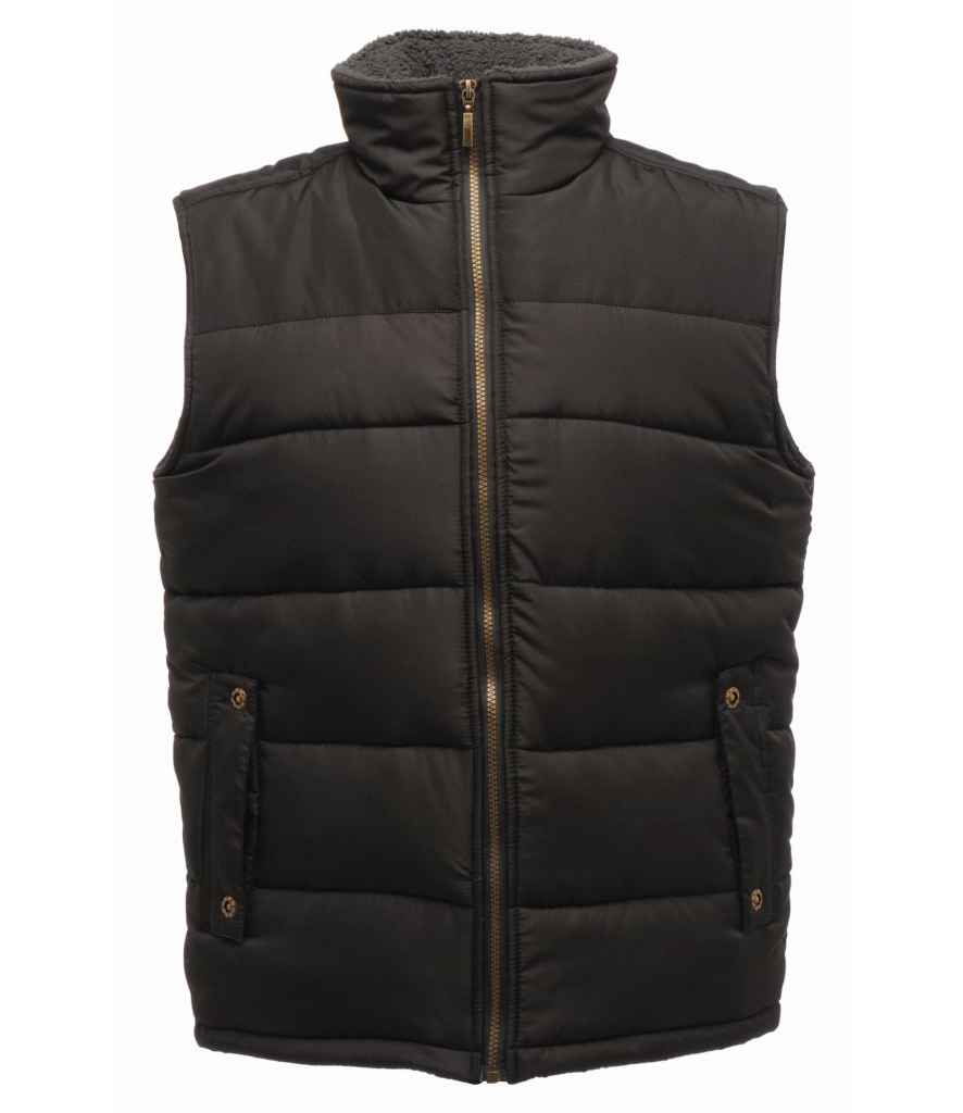 Regatta Altoona Padded Bodywarmer in Black Black by Regatta — Custom branded clothing by Print Press, featuring premium embroidery produced in our specialist print lab in the UK.