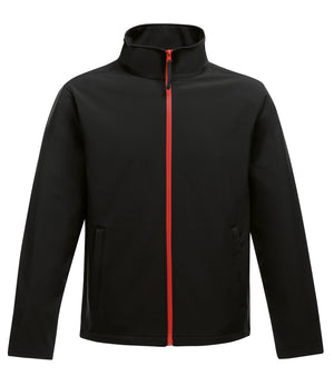 8 x Softshell Jackets by Regatta in Black Classic Red by Print Lab Deals — Custom branded clothing by Print Press, featuring premium embroidery produced in our specialist print lab in the UK.
