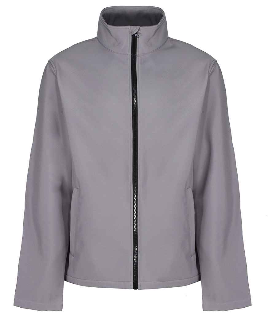 Regatta Ablaze Printable Soft Shell Jacket in Rock Grey Black by Regatta — Custom branded clothing by Print Press, featuring premium embroidery produced in our specialist print lab in the UK.
