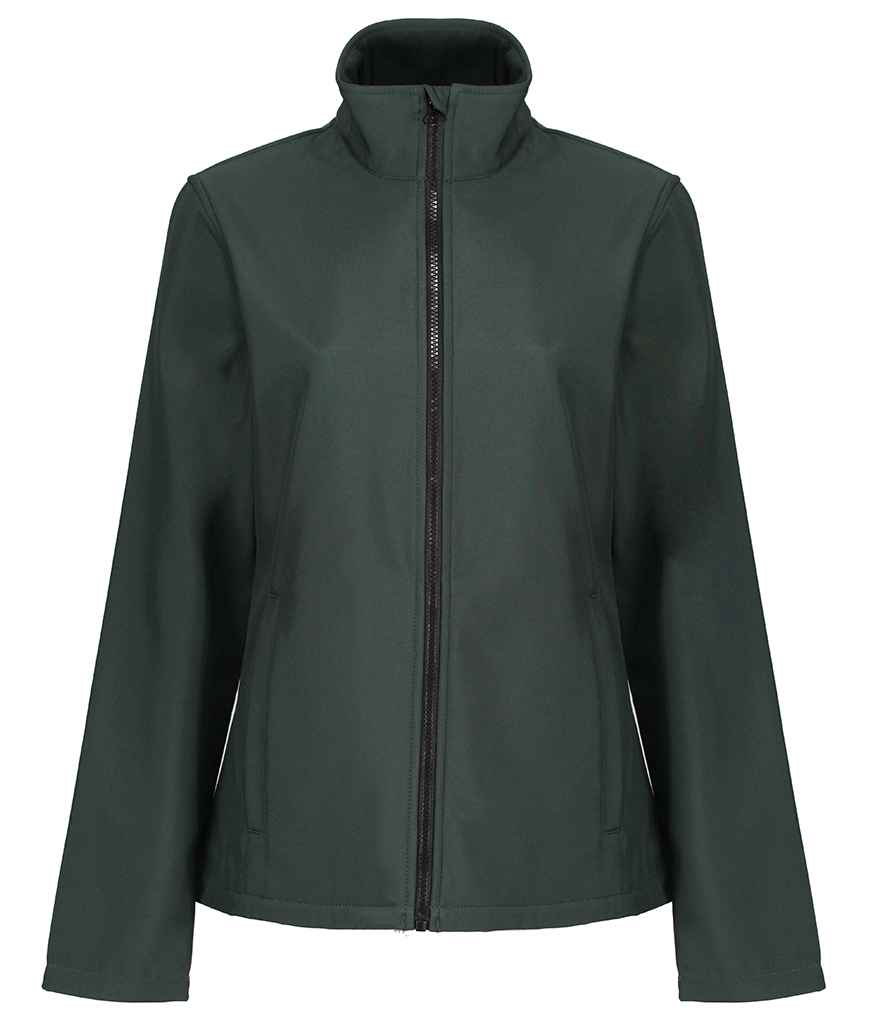 Regatta Ladies Ablaze Printable Soft Shell Jacket in Dark Spruce Black by Regatta — Custom branded clothing by Print Press, featuring premium embroidery produced in our specialist print lab in the UK.