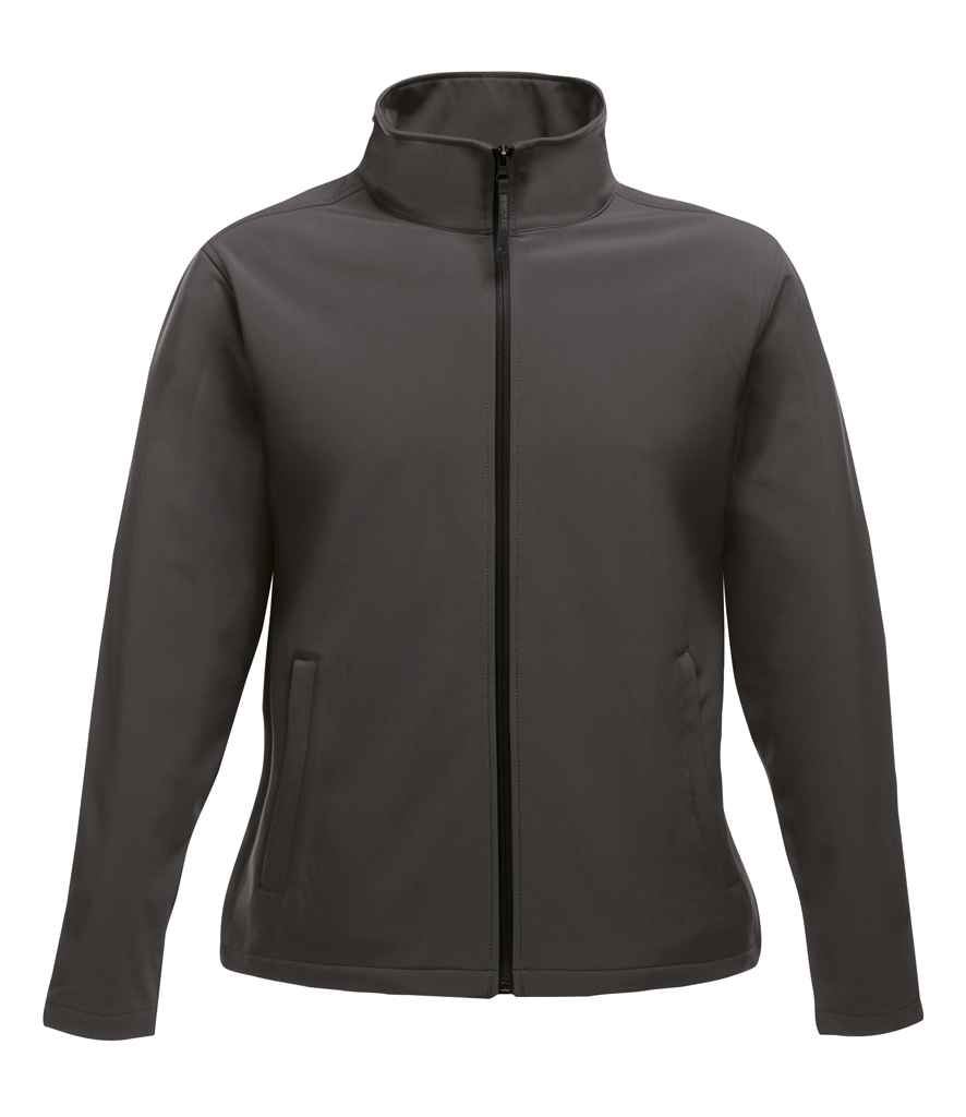 Regatta Ladies Ablaze Printable Soft Shell Jacket in Seal Grey Black by Regatta — Custom branded clothing by Print Press, featuring premium embroidery produced in our specialist print lab in the UK.