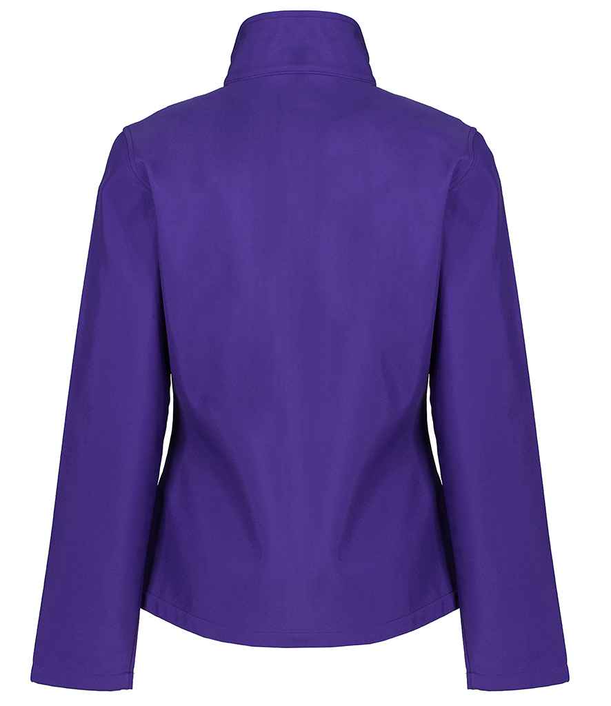 Regatta Ladies Ablaze Printable Soft Shell Jacket in Vibrant Purple Black by Regatta — Custom branded clothing by Print Press, featuring premium embroidery produced in our specialist print lab in the UK.