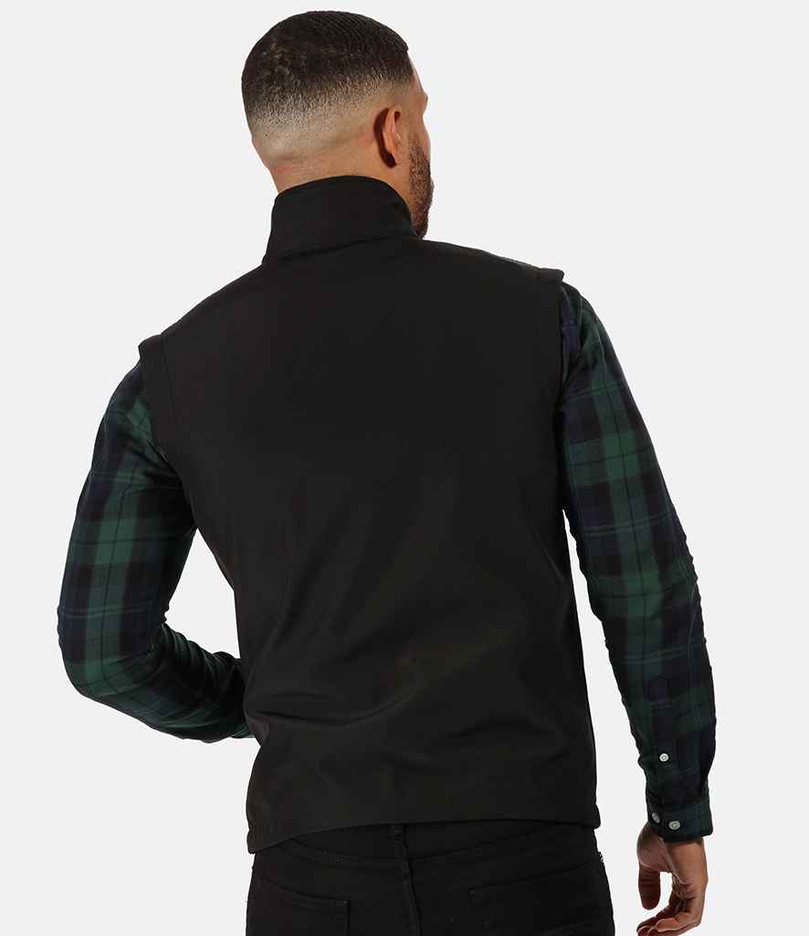 Regatta Ablaze Soft Shell Bodywarmer in by Regatta — Custom branded clothing by Print Press, featuring premium embroidery produced in our specialist print lab in the UK.