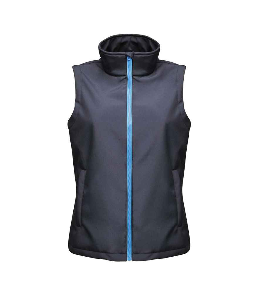 Regatta Ladies Ablaze Soft Shell Bodywarmer in by Regatta — Custom branded clothing by Print Press, featuring premium embroidery produced in our specialist print lab in the UK.