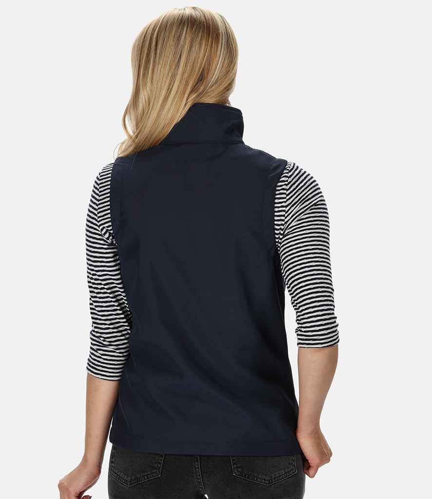 Regatta Ladies Ablaze Soft Shell Bodywarmer in by Regatta — Custom branded clothing by Print Press, featuring premium embroidery produced in our specialist print lab in the UK.