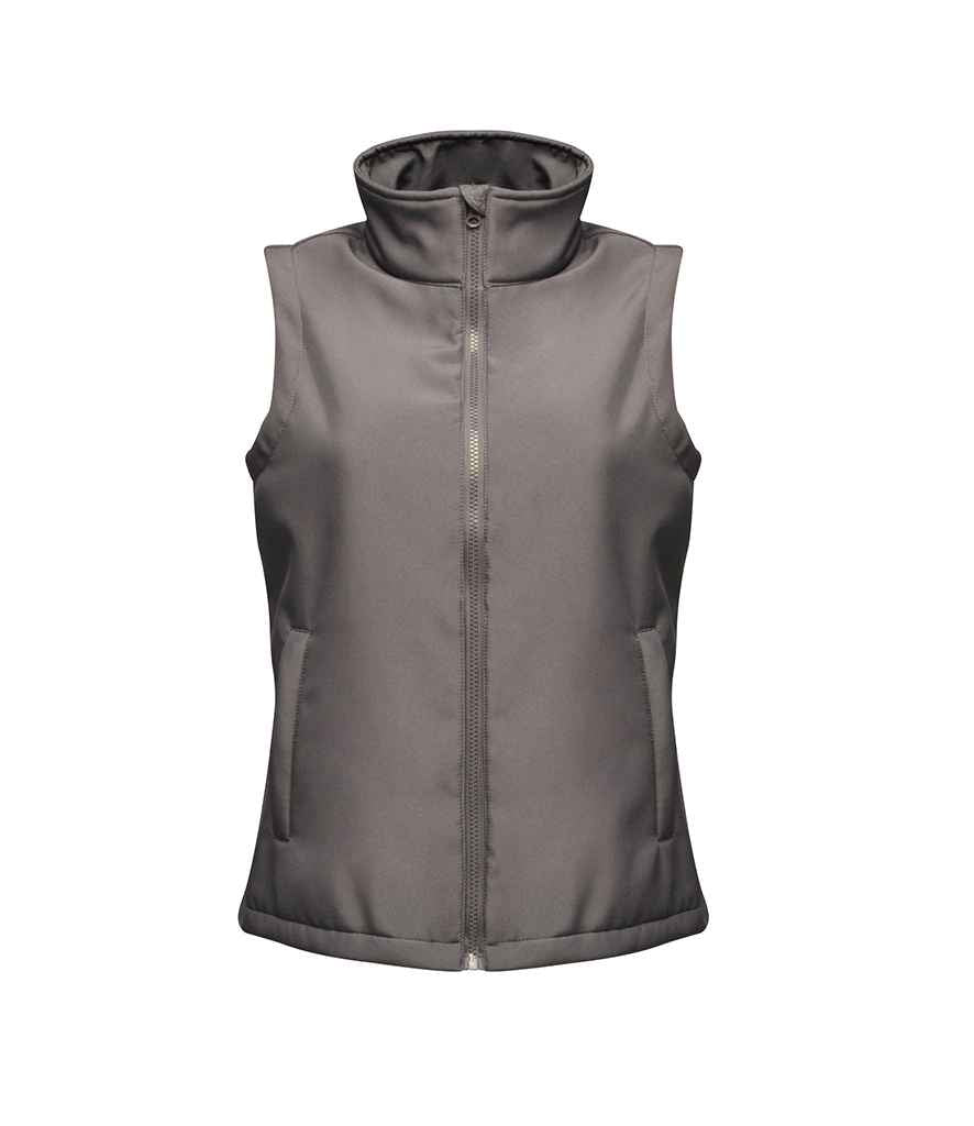 Regatta Ladies Ablaze Soft Shell Bodywarmer in by Regatta — Custom branded clothing by Print Press, featuring premium embroidery produced in our specialist print lab in the UK.