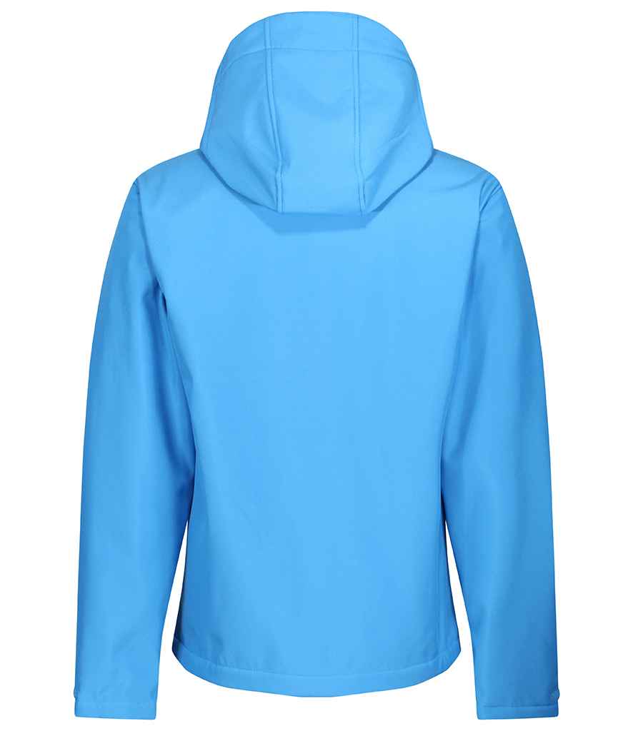 Regatta Venturer Three Layer Hooded Soft Shell Jacket in by Regatta — Custom branded clothing by Print Press, featuring premium embroidery produced in our specialist print lab in the UK.