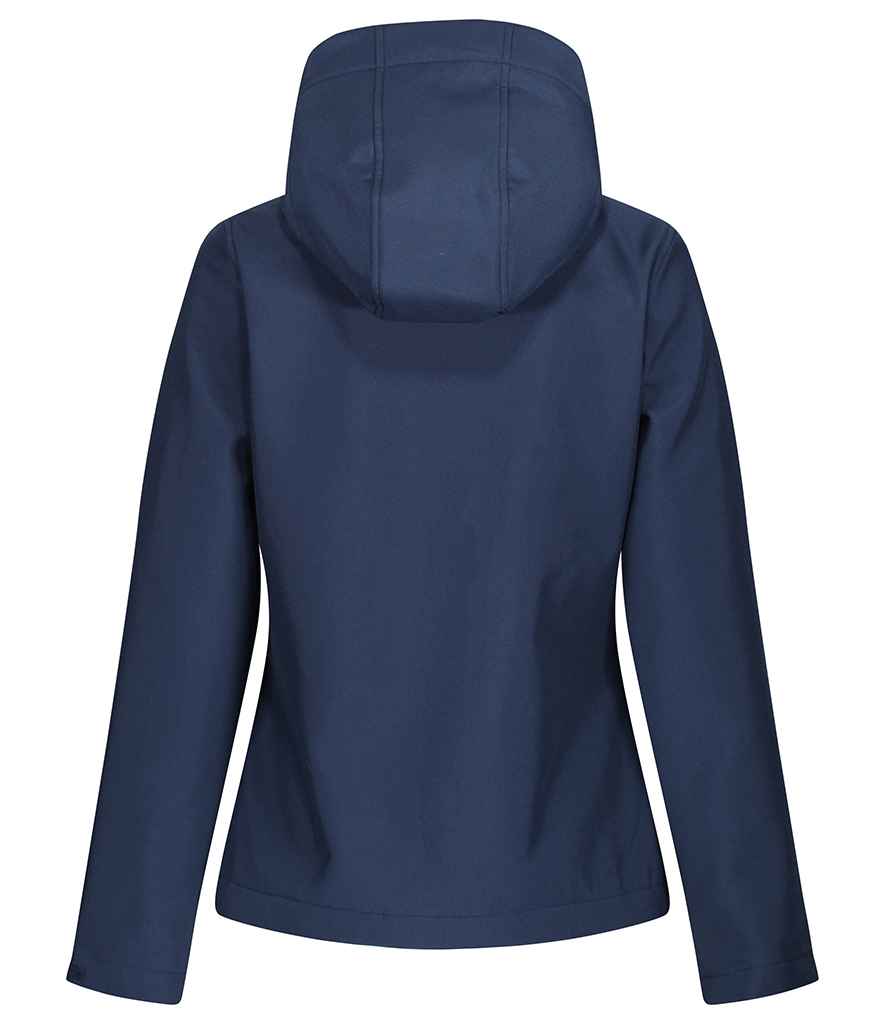 Regatta Ladies Venturer Three Layer Hooded Soft Shell Jacket in by Regatta — Custom branded clothing by Print Press, featuring premium embroidery produced in our specialist print lab in the UK.