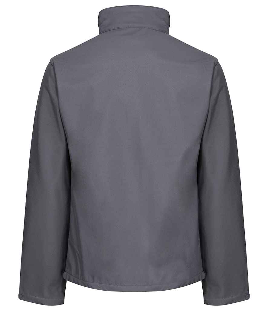 Regatta Eco Ablaze Soft Shell Jacket in Seal Grey Black by Regatta — Custom branded clothing by Print Press, featuring premium embroidery produced in our specialist print lab in the UK.