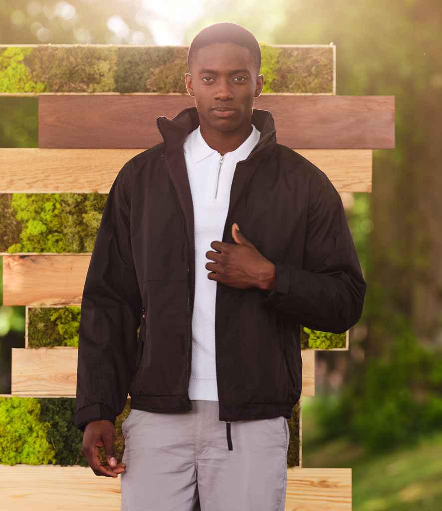Regatta Eco Dover Waterproof Insulated Jacket in Black Ash by Regatta — Custom branded clothing by Print Press, featuring premium embroidery produced in our specialist print lab in the UK.