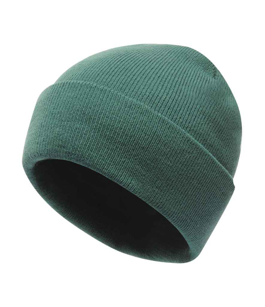 Regatta Axton Cuffed Beanie in ONE Bottle Green by Regatta — Custom branded clothing by Print Press, featuring premium embroidery produced in our specialist print lab in the UK.