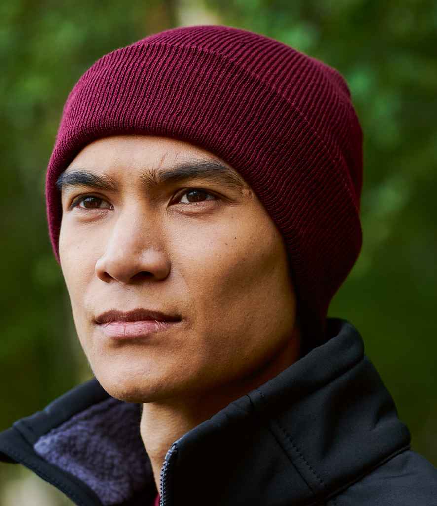 Regatta Axton Cuffed Beanie in ONE Burgundy by Regatta — Custom branded clothing by Print Press, featuring premium embroidery produced in our specialist print lab in the UK.