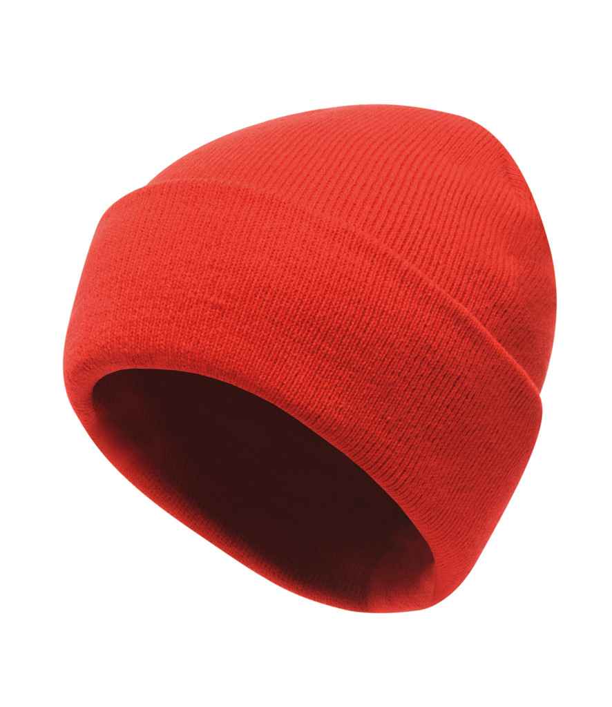 Regatta Axton Cuffed Beanie in ONE Classic Red by Regatta — Custom branded clothing by Print Press, featuring premium embroidery produced in our specialist print lab in the UK.