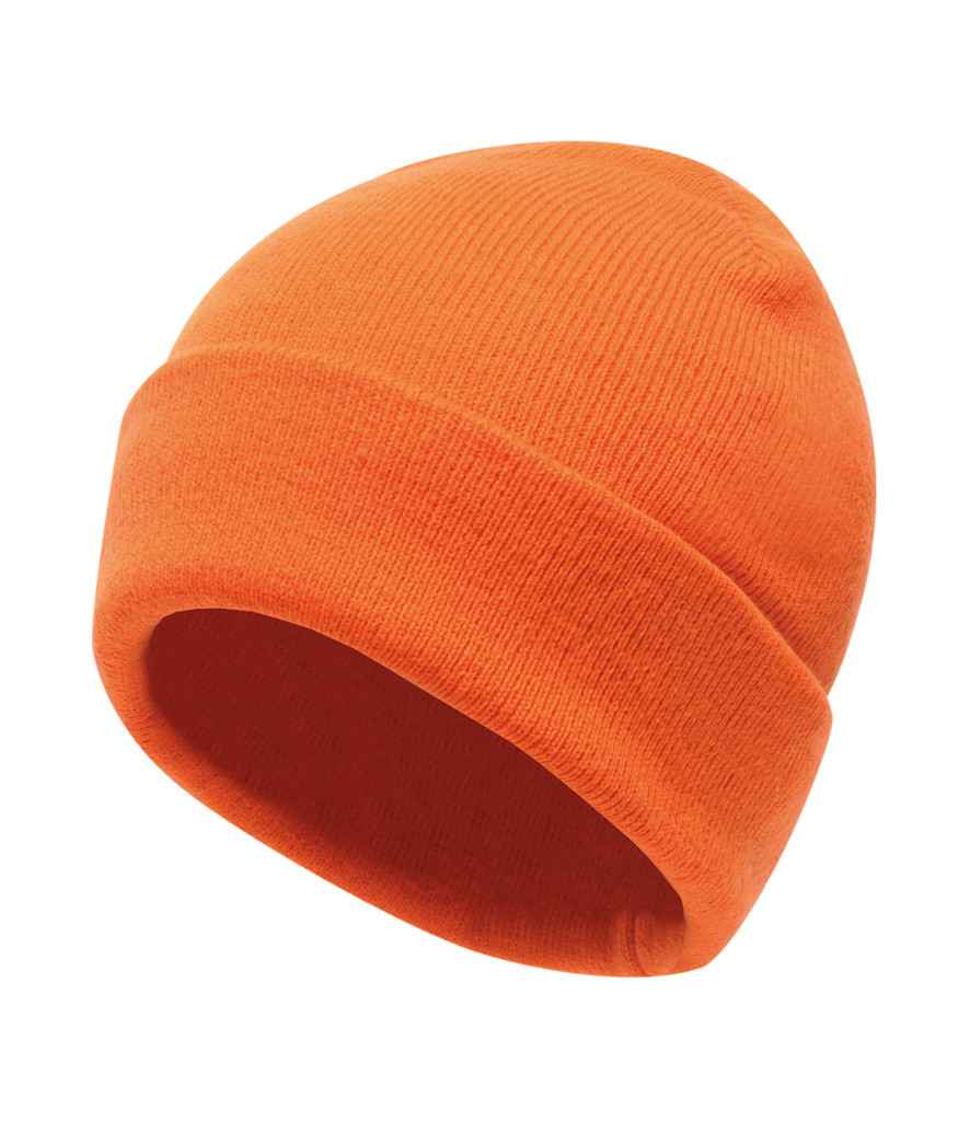 Regatta Axton Cuffed Beanie in ONE Magma Orange by Regatta — Custom branded clothing by Print Press, featuring premium embroidery produced in our specialist print lab in the UK.