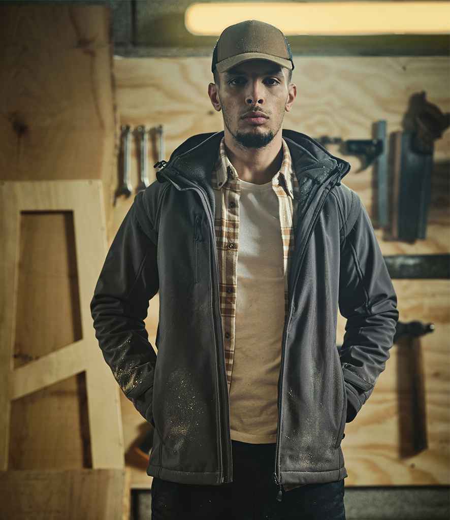 Regatta Erasmus 4-in-1 Soft Shell Jacket in Seal Grey Seal Grey by Regatta — Custom branded clothing by Print Press, featuring premium embroidery produced in our specialist print lab in the UK.