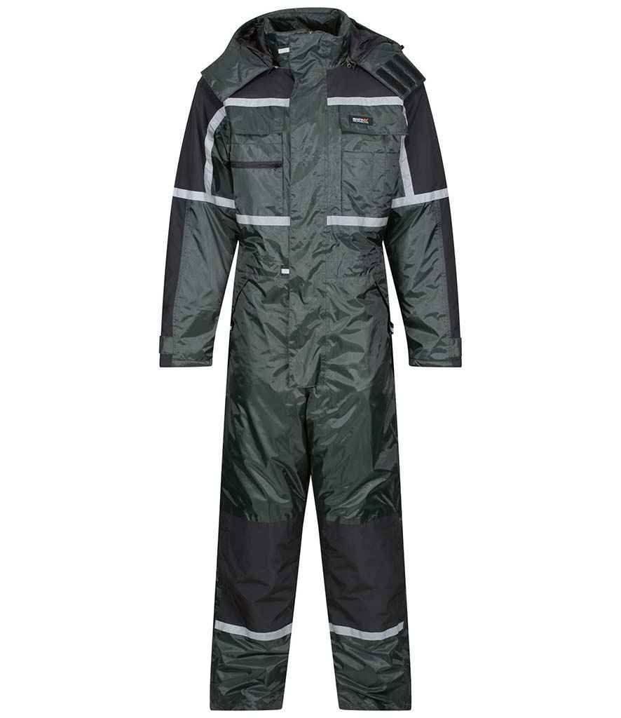 Regatta Pro Waterproof Insulated Coverall in Olive Green by Regatta — Custom branded clothing by Print Press, featuring premium embroidery produced in our specialist print lab in the UK.