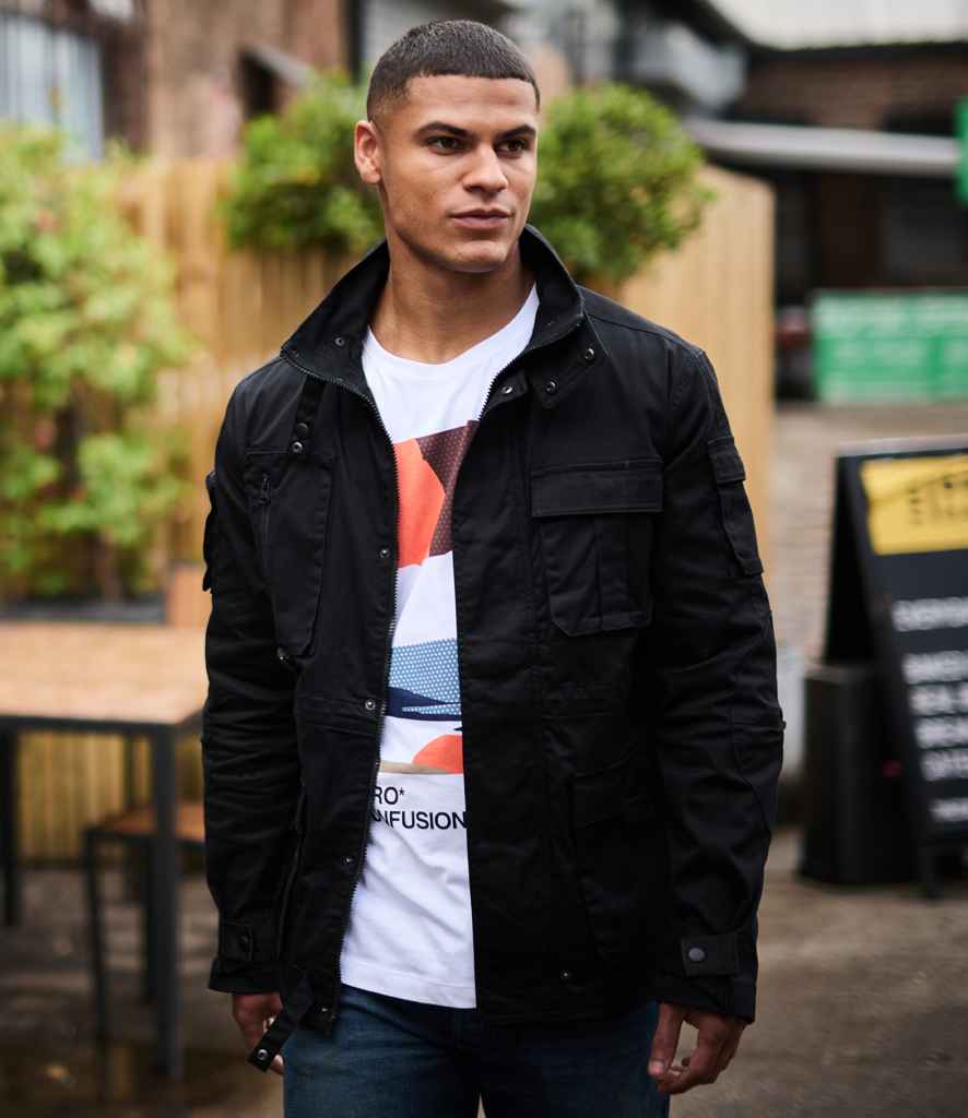 Regatta Pro Utility Jacket in Black by Regatta — Custom branded clothing by Print Press, featuring premium embroidery produced in our specialist print lab in the UK.