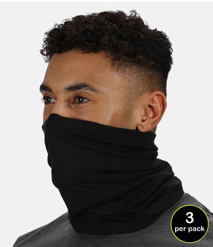 Regatta Pro Neck Gaiter in ONE Black by Regatta Medical — Custom branded clothing by Print Press, featuring premium embroidery produced in our specialist print lab in the UK.