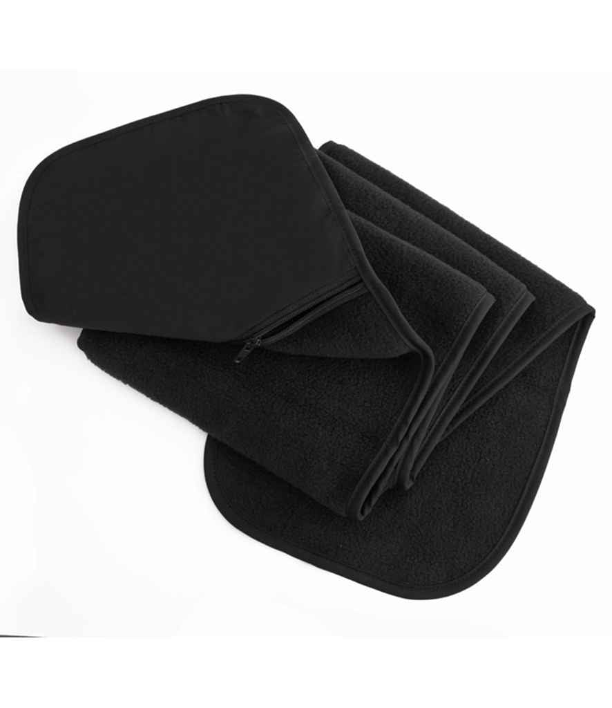 Result Polartherm Scarf with Zip Pocket in ONE Black by Result Winter Essentials — Custom branded clothing by Print Press, featuring premium embroidery produced in our specialist print lab in the UK.