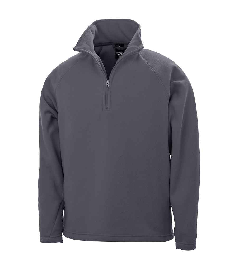 Result Core Zip Neck Micro Fleece in by Result Core — Custom branded clothing by Print Press, featuring premium embroidery produced in our specialist print lab in the UK.