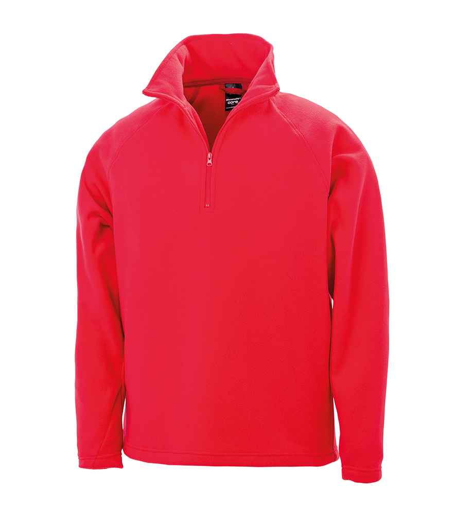 Result Core Zip Neck Micro Fleece in by Result Core — Custom branded clothing by Print Press, featuring premium embroidery produced in our specialist print lab in the UK.
