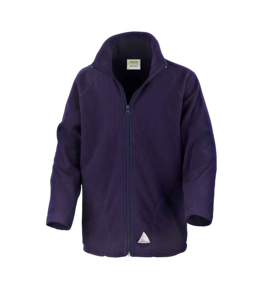 Result Core Kids/Youths Micro Fleece Jacket in by Result Core — Custom branded clothing by Print Press, featuring premium embroidery produced in our specialist print lab in the UK.
