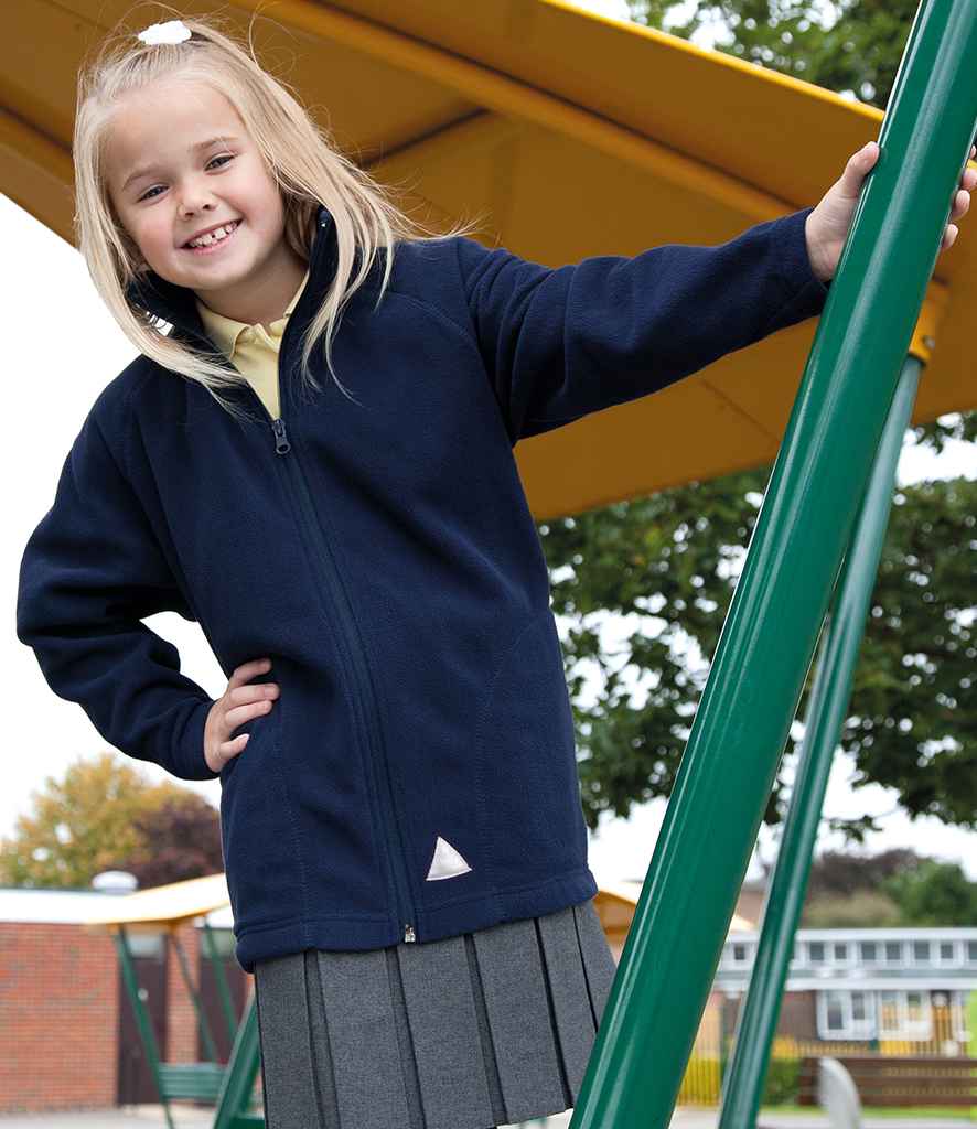 Result Core Kids/Youths Micro Fleece Jacket in by Result Core — Custom branded clothing by Print Press, featuring premium embroidery produced in our specialist print lab in the UK.