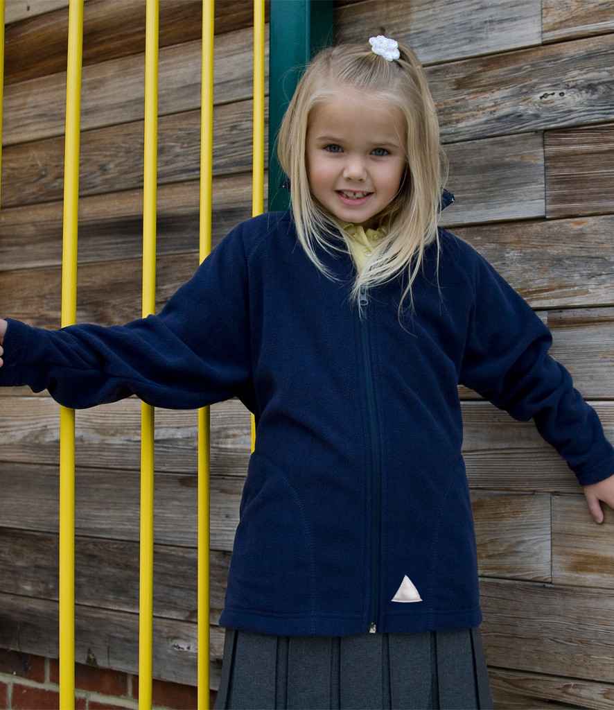 Result Core Kids/Youths Micro Fleece Jacket in by Result Core — Custom branded clothing by Print Press, featuring premium embroidery produced in our specialist print lab in the UK.