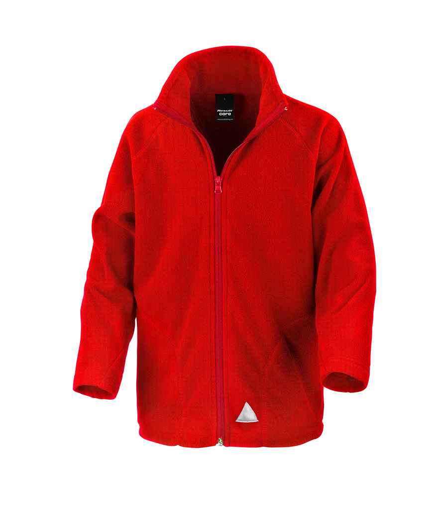 Result Core Kids/Youths Micro Fleece Jacket in by Result Core — Custom branded clothing by Print Press, featuring premium embroidery produced in our specialist print lab in the UK.