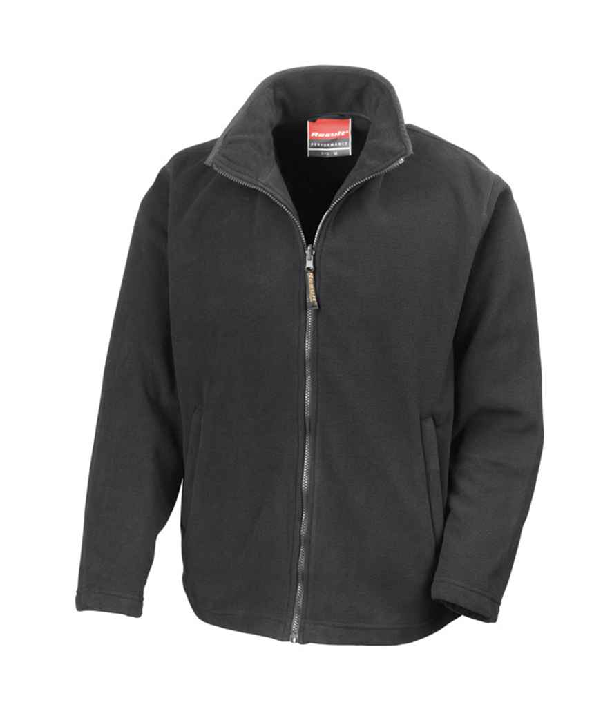 Result Horizon High Grade Micro Fleece Jacket in Black by Result — Custom branded clothing by Print Press, featuring premium embroidery produced in our specialist print lab in the UK.