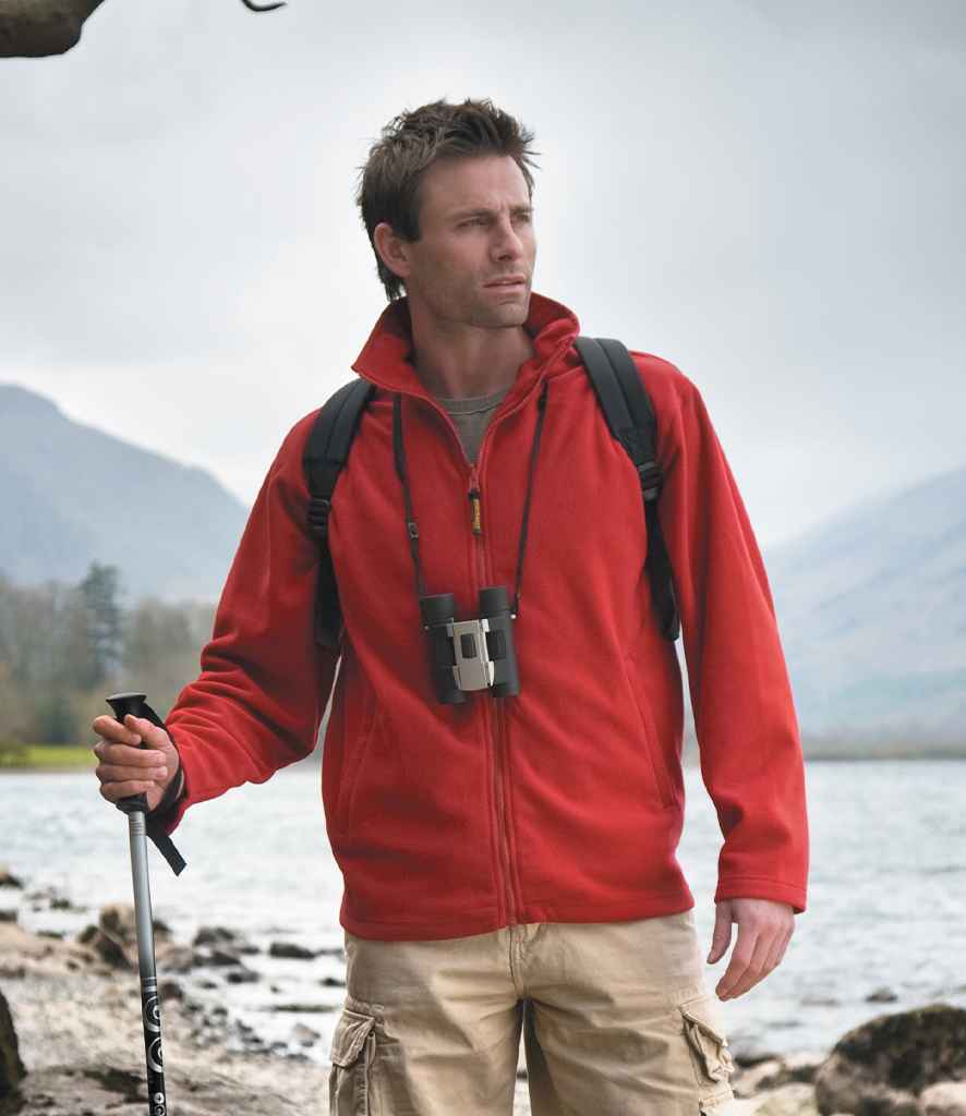 Result Horizon High Grade Micro Fleece Jacket in Cardinal Red by Result — Custom branded clothing by Print Press, featuring premium embroidery produced in our specialist print lab in the UK.