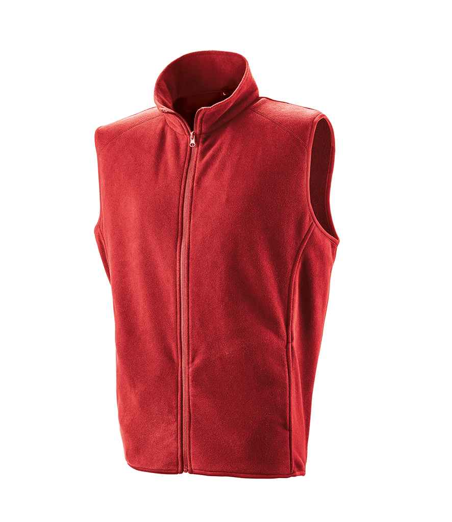 Result Core Micro Fleece Gilet in by Result Core — Custom branded clothing by Print Press, featuring premium embroidery produced in our specialist print lab in the UK.
