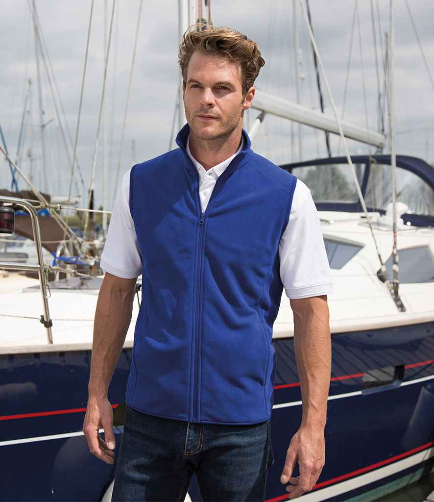 Result Core Micro Fleece Gilet in Royal Blue by Result Core — Custom branded clothing by Print Press, featuring premium embroidery produced in our specialist print lab in the UK.