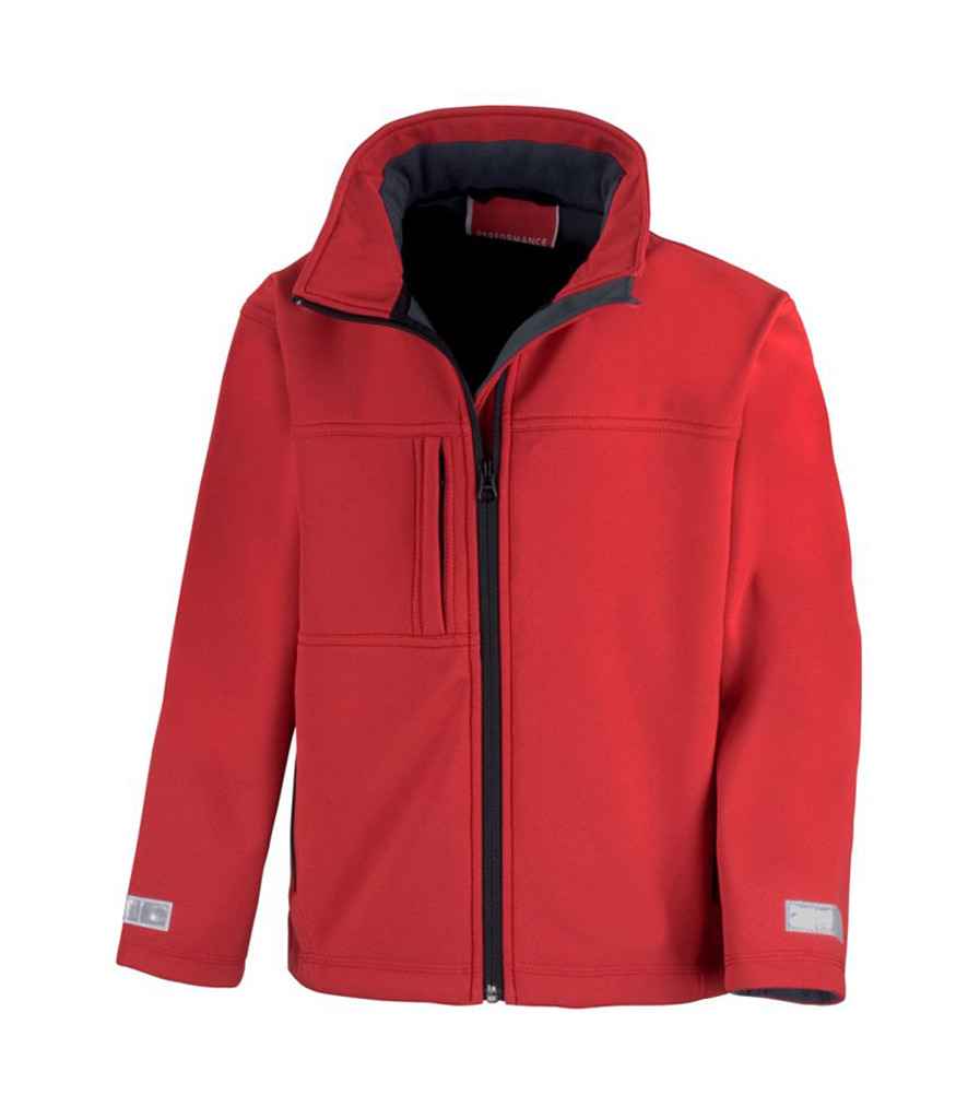 Result Kids Classic Soft Shell Jacket in by Result — Custom branded clothing by Print Press, featuring premium embroidery produced in our specialist print lab in the UK.