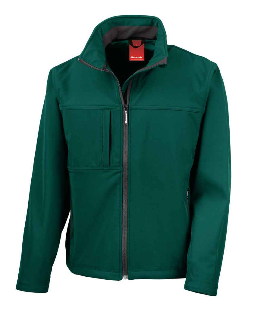 Result Classic Soft Shell Jacket in by Result — Custom branded clothing by Print Press, featuring premium embroidery produced in our specialist print lab in the UK.