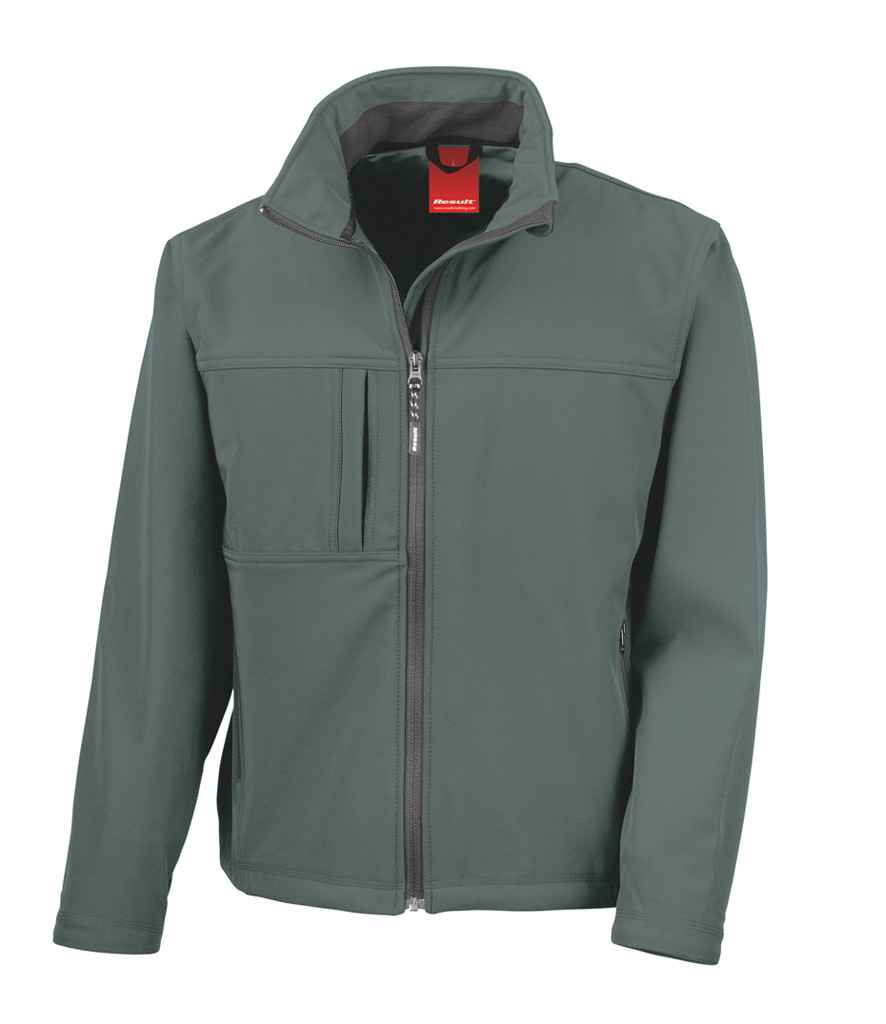 Result Classic Soft Shell Jacket in by Result — Custom branded clothing by Print Press, featuring premium embroidery produced in our specialist print lab in the UK.