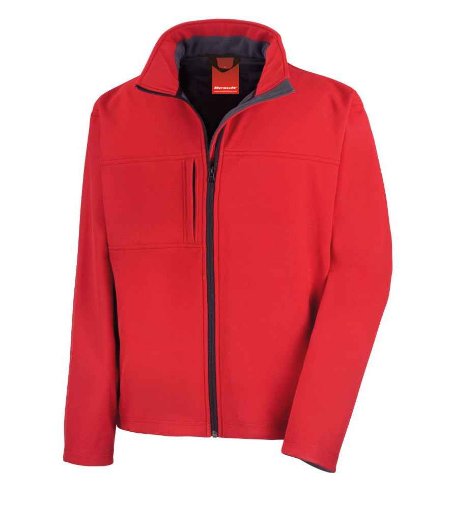 Result Classic Soft Shell Jacket in by Result — Custom branded clothing by Print Press, featuring premium embroidery produced in our specialist print lab in the UK.