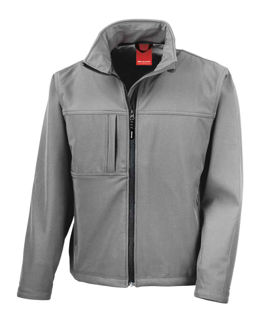 Result Classic Soft Shell Jacket in by Result — Custom branded clothing by Print Press, featuring premium embroidery produced in our specialist print lab in the UK.