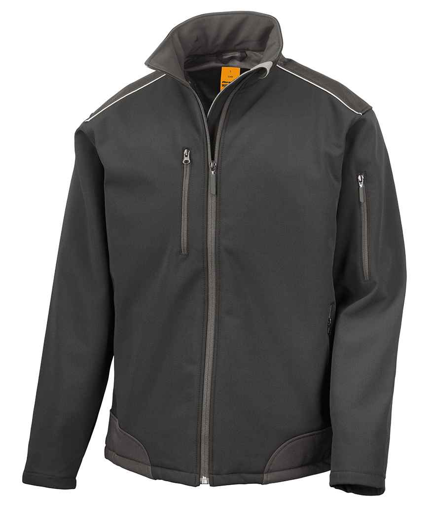 Result Work-Guard Ripstop Soft Shell Jacket in by Result Work-Guard — Custom branded clothing by Print Press, featuring premium embroidery produced in our specialist print lab in the UK.