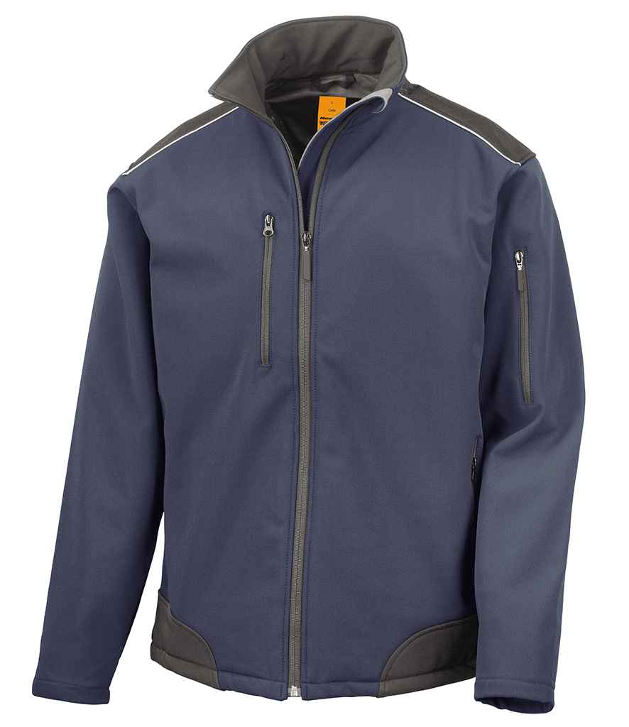 Result Work-Guard Ripstop Soft Shell Jacket in by Result Work-Guard — Custom branded clothing by Print Press, featuring premium embroidery produced in our specialist print lab in the UK.