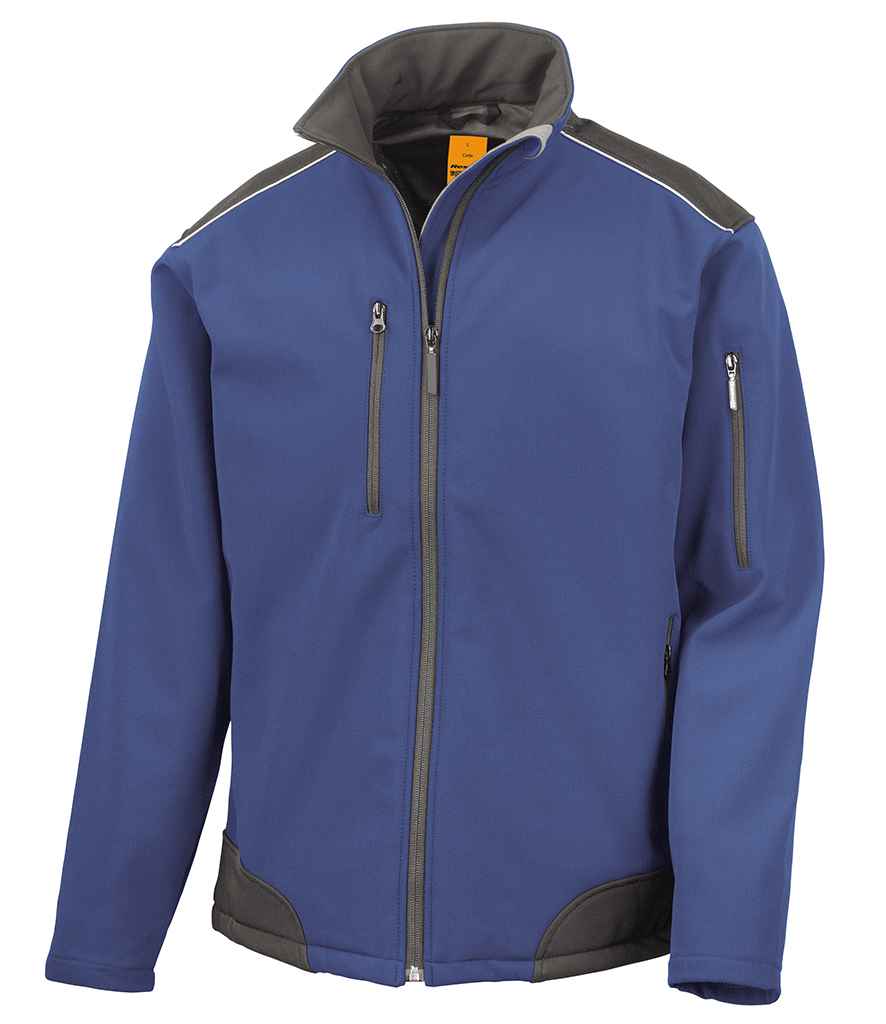 Result Work-Guard Ripstop Soft Shell Jacket in by Result Work-Guard — Custom branded clothing by Print Press, featuring premium embroidery produced in our specialist print lab in the UK.
