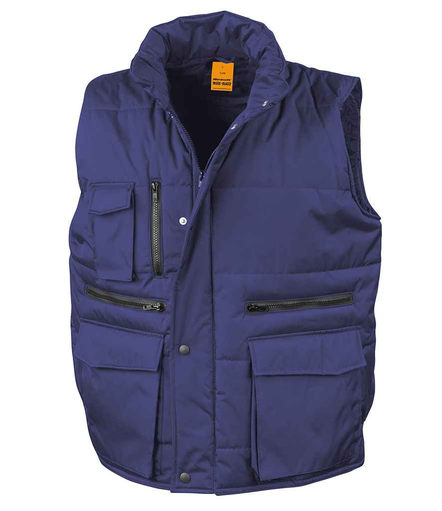 Result Work-Guard Lance Bodywarmer in Royal Blue by Result Work-Guard — Custom branded clothing by Print Press, featuring premium embroidery produced in our specialist print lab in the UK.
