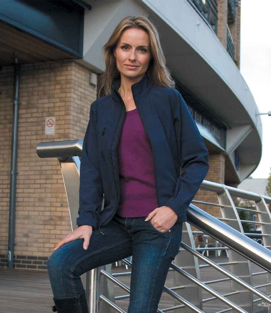 Result Ladies Base Layer Soft Shell Jacket in by Result — Custom branded clothing by Print Press, featuring premium embroidery produced in our specialist print lab in the UK.